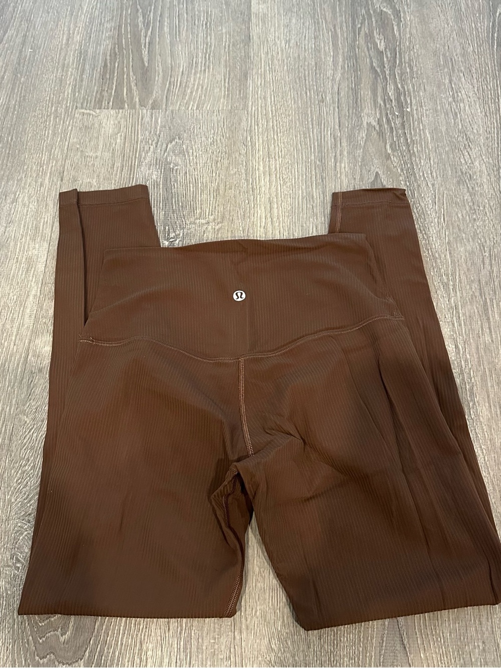 Lululemon brown ribbed leggings size 6